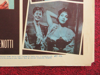 BEAUTIFUL BUT DANGEROUS US HALF SHEET (22"x 28") POSTER G LOLLOBRIGIDA 1967 Movie posters