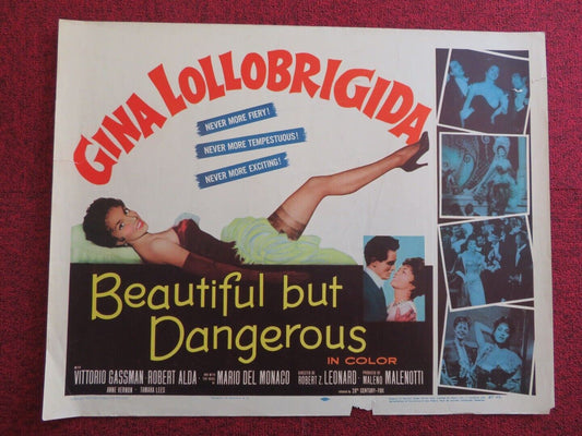 BEAUTIFUL BUT DANGEROUS US HALF SHEET (22"x 28") POSTER G LOLLOBRIGIDA 1967 Movie posters