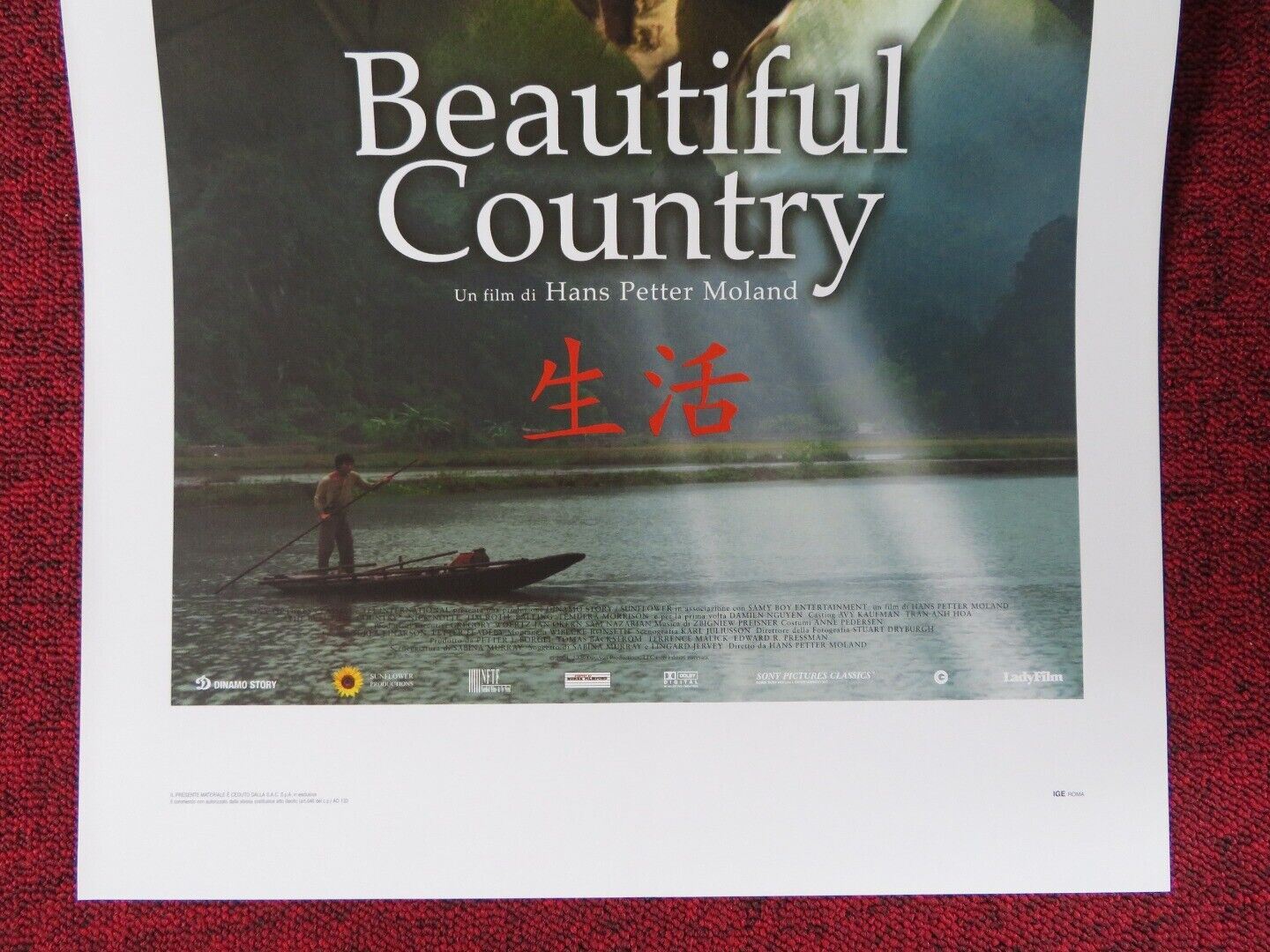 BEAUTIFUL COUNTRY ITALIAN LOCANDINA (27.5"x13") POSTER NICK NOLTE 2004 Movie posters