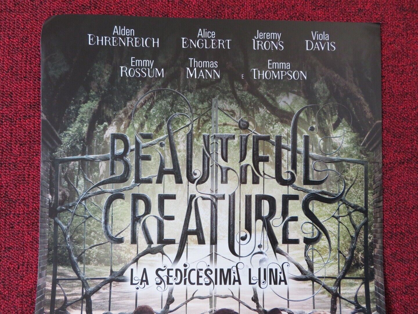 BEAUTIFUL CREATURES ITALIAN LOCANDINA (26.5"x12.5") POSTER ALICE ENGLERT 2013 Movie posters