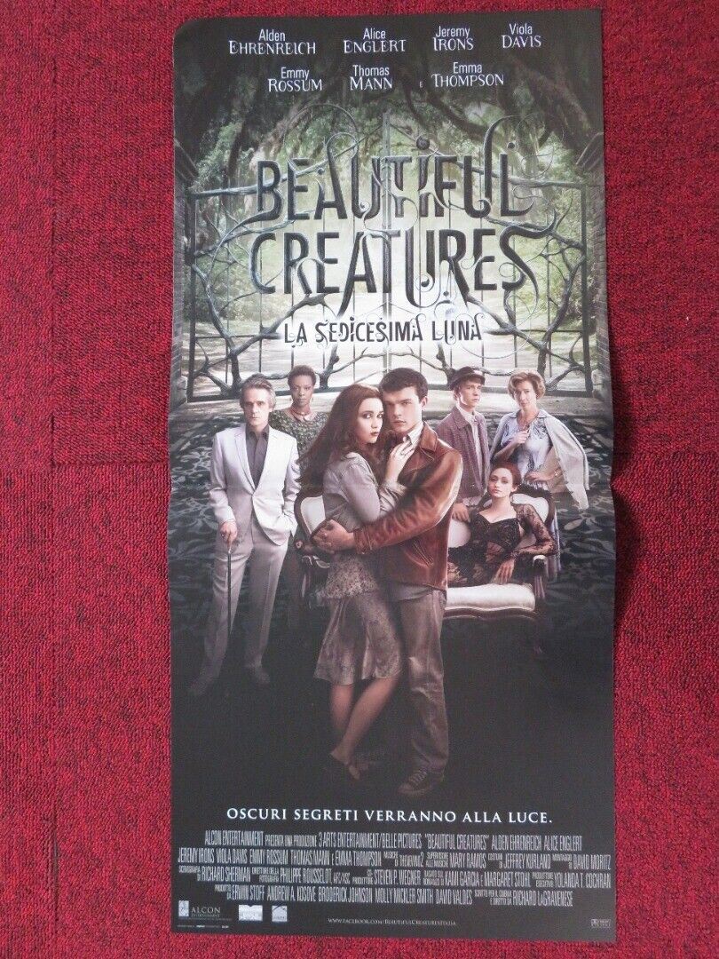 BEAUTIFUL CREATURES ITALIAN LOCANDINA (26.5"x12.5") POSTER ALICE ENGLERT 2013 Movie posters