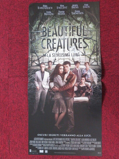 BEAUTIFUL CREATURES ITALIAN LOCANDINA (26.5"x12.5") POSTER ALICE ENGLERT 2013 Movie posters
