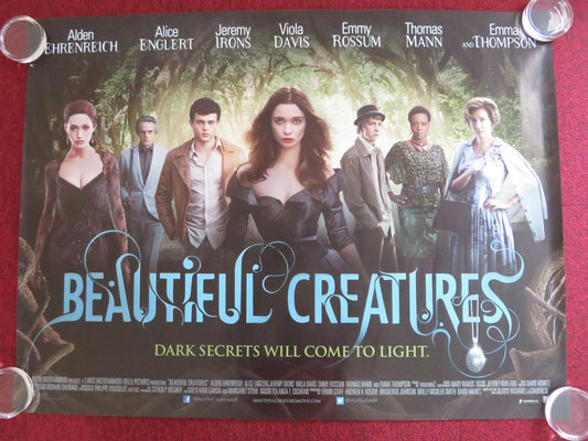 BEAUTIFUL CREATURES QUAD (30"x 40") ROLLED POSTER ALICE ENGLERT E. THOMPSON 2013 Rendezvous Cinema Movie posters