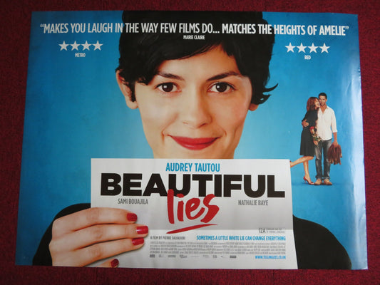 BEAUTIFUL LIES UK QUAD (30"x 40") ROLLED POSTER AUDREY TAUTOU SAMI BOUAJILA 2010 Rendezvous Cinema Movie posters