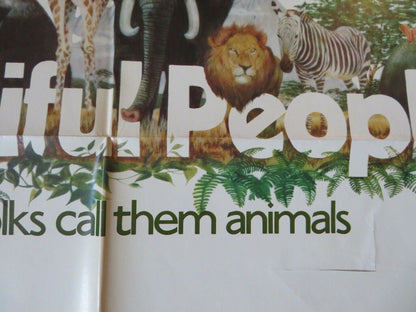 BEAUTIFUL PEOPLE FOLDED US ONE SHEET POSTER JAMIE UYS 1974 Movie posters