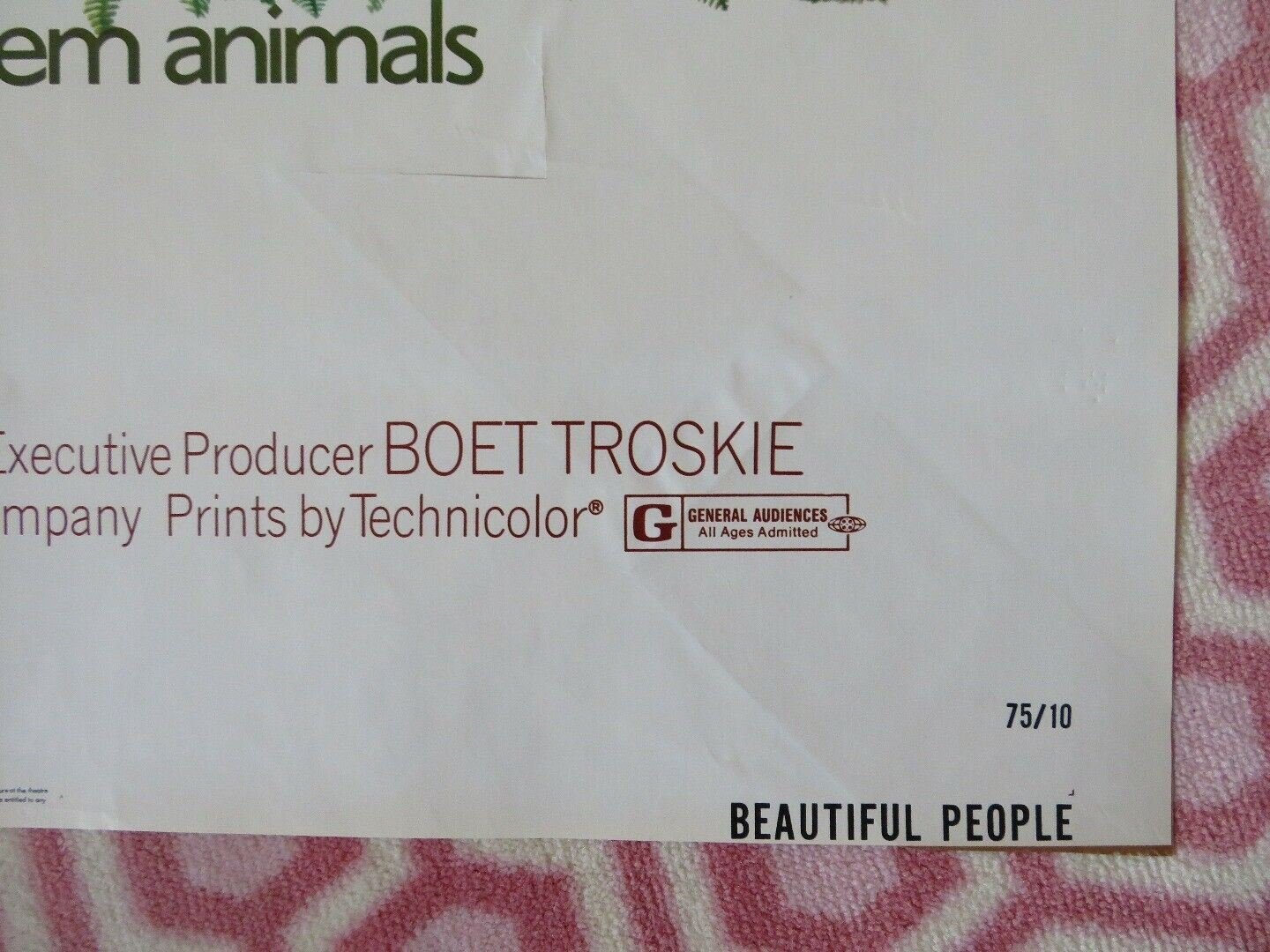 BEAUTIFUL PEOPLE FOLDED US ONE SHEET POSTER JAMIE UYS 1974 Movie posters