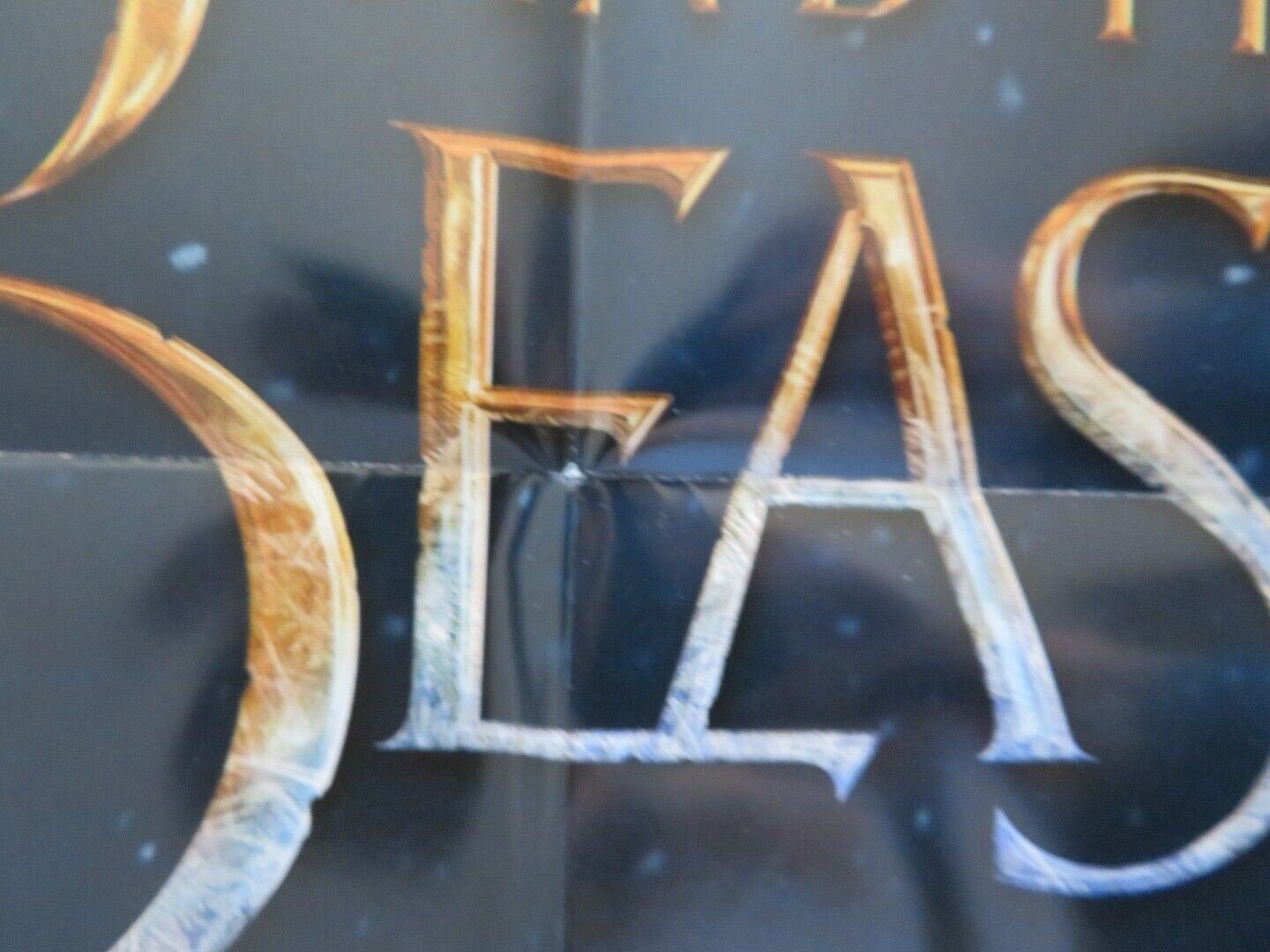 BEAUTY AND THE BEAST FOLDED US ONE SHEET POSTER DISNEY EMMA WATSON 2017 Movie posters