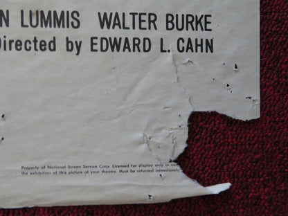 BEAUTY AND THE BEAST FOLDED US ONE SHEET POSTER JOYCE TAYLOR MARK DAMON 1962 Movie posters