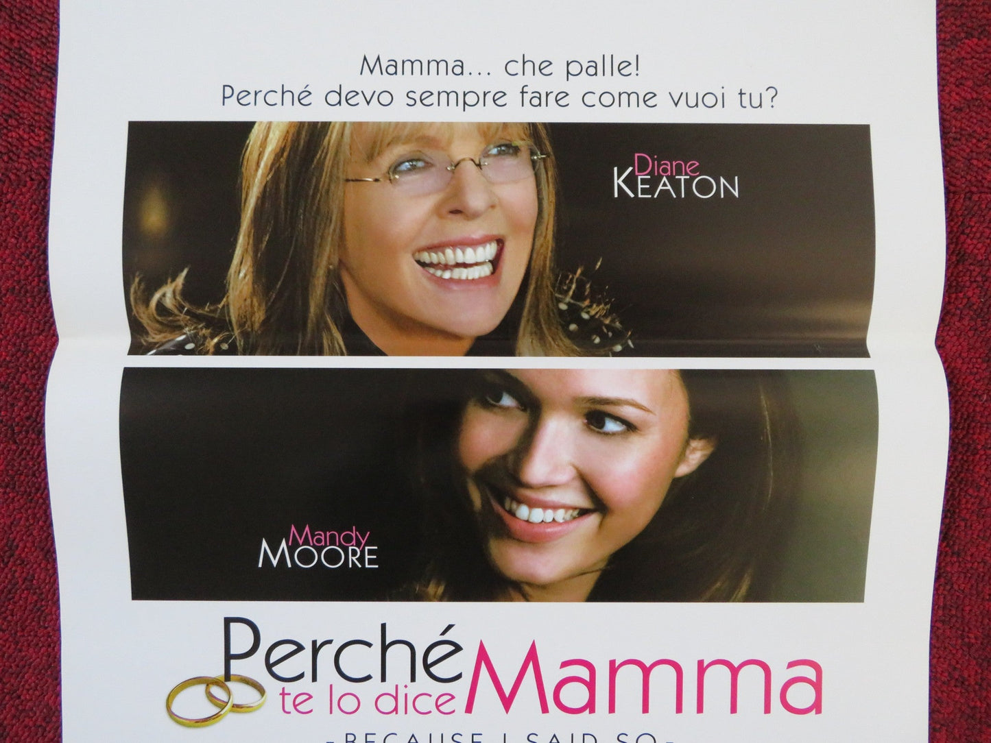 BECAUSE I SAID SO ITALIAN LOCANDINA POSTER DIANE KEATON MANDY MOORE 2007 Rendezvous Cinema Movie posters