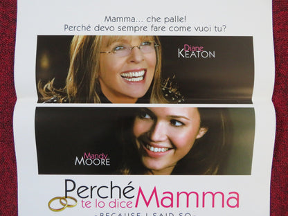 BECAUSE I SAID SO ITALIAN LOCANDINA POSTER DIANE KEATON MANDY MOORE 2007 Rendezvous Cinema Movie posters
