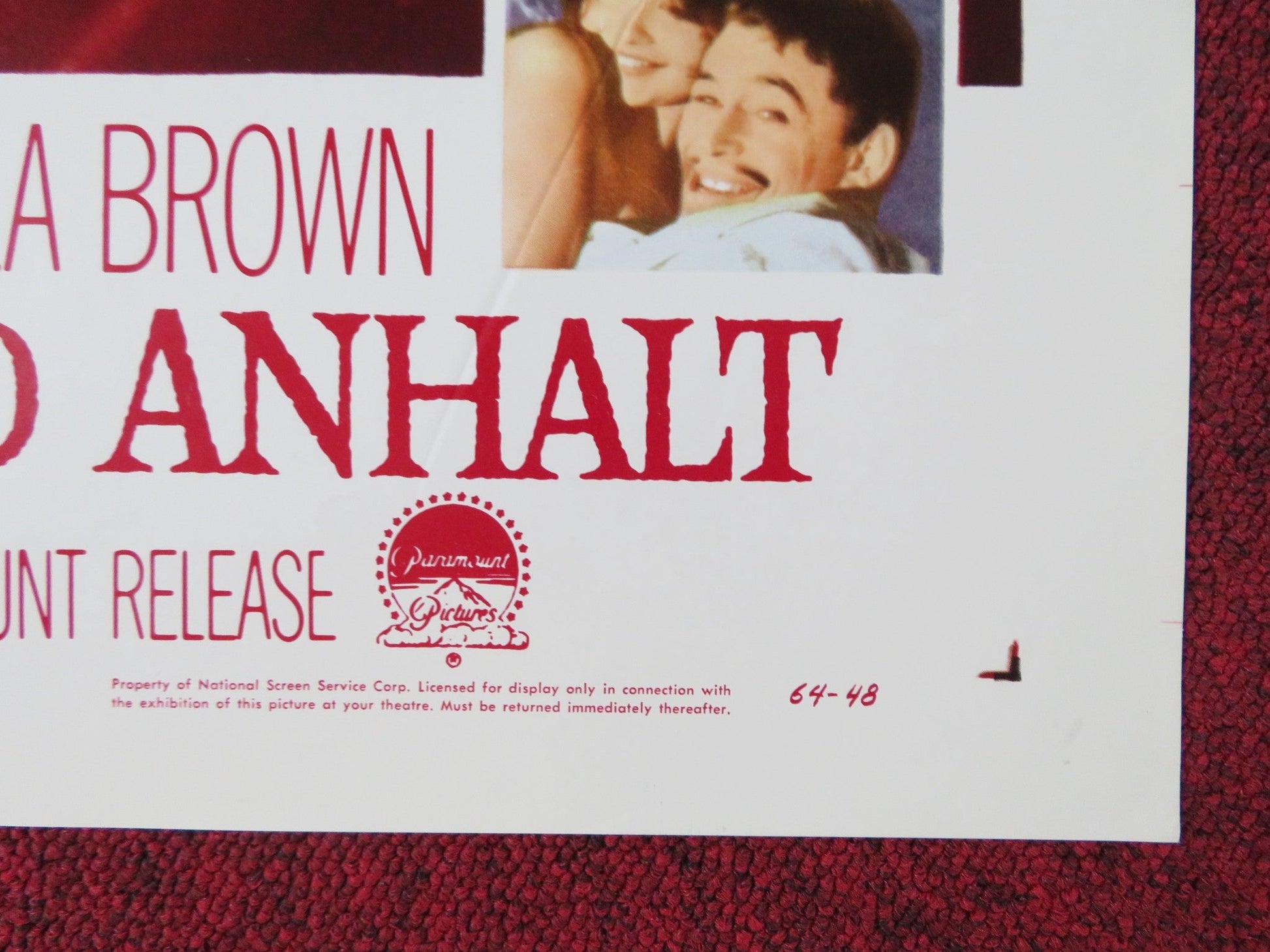 BECKET FOLDED US ONE SHEET POSTER RICHARD BURTON PETER O'TOOLE 1964 Rendezvous Cinema Movie posters