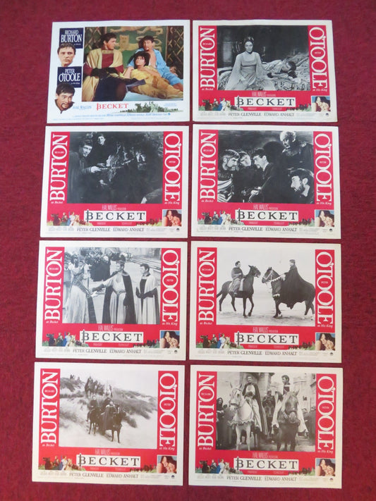 BECKET US LOBBY CARD FULL SET RICHARD BURTON PETEER O'TOOLE 1964 Rendezvous Cinema Movie posters