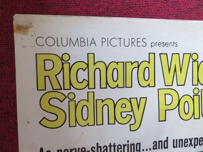 BEDFORD INCIDENT FOLDED US ONE SHEET POSTER RICHARD WIDMARK SIDNEY POITIER 1965 Movie posters