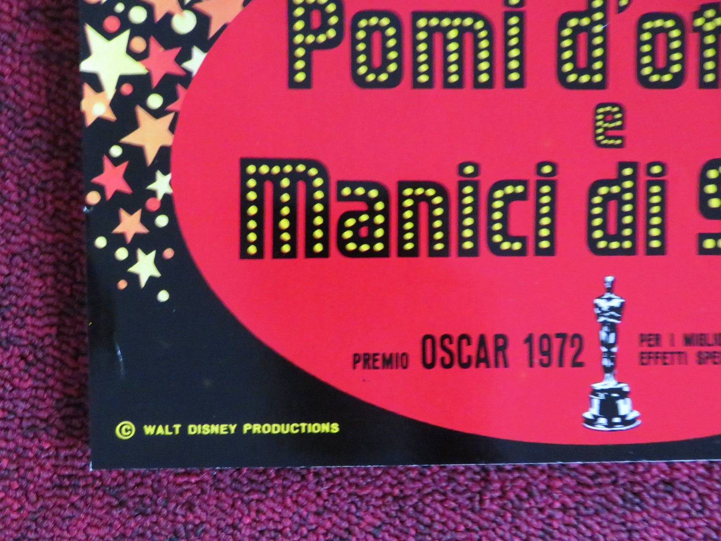 BEDKNOBS AND BROOMSTICKS - C ITALIAN FOTOBUSTA POSTER DISNEY A. LANSBURY 1972 Rendezvous Cinema Movie posters