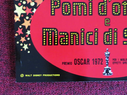 BEDKNOBS AND BROOMSTICKS - C ITALIAN FOTOBUSTA POSTER DISNEY A. LANSBURY 1972 Rendezvous Cinema Movie posters