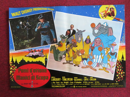BEDKNOBS AND BROOMSTICKS - C ITALIAN FOTOBUSTA POSTER DISNEY A. LANSBURY 1972 Rendezvous Cinema Movie posters