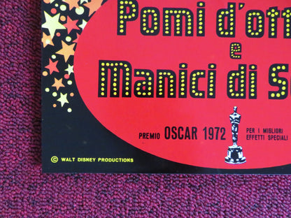 BEDKNOBS AND BROOMSTICKS - D ITALIAN FOTOBUSTA POSTER DISNEY A. LANSBURY 1972 Rendezvous Cinema Movie posters