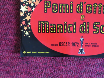 BEDKNOBS AND BROOMSTICKS - E ITALIAN FOTOBUSTA POSTER DISNEY A. LANSBURY 1972 Rendezvous Cinema Movie posters