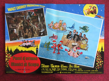 BEDKNOBS AND BROOMSTICKS - E ITALIAN FOTOBUSTA POSTER DISNEY A. LANSBURY 1972 Rendezvous Cinema Movie posters