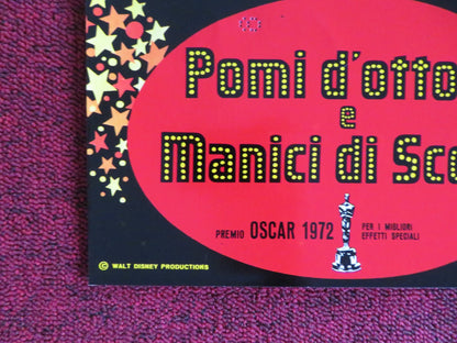 BEDKNOBS AND BROOMSTICKS - F ITALIAN FOTOBUSTA POSTER DISNEY A. LANSBURY 1972 Rendezvous Cinema Movie posters