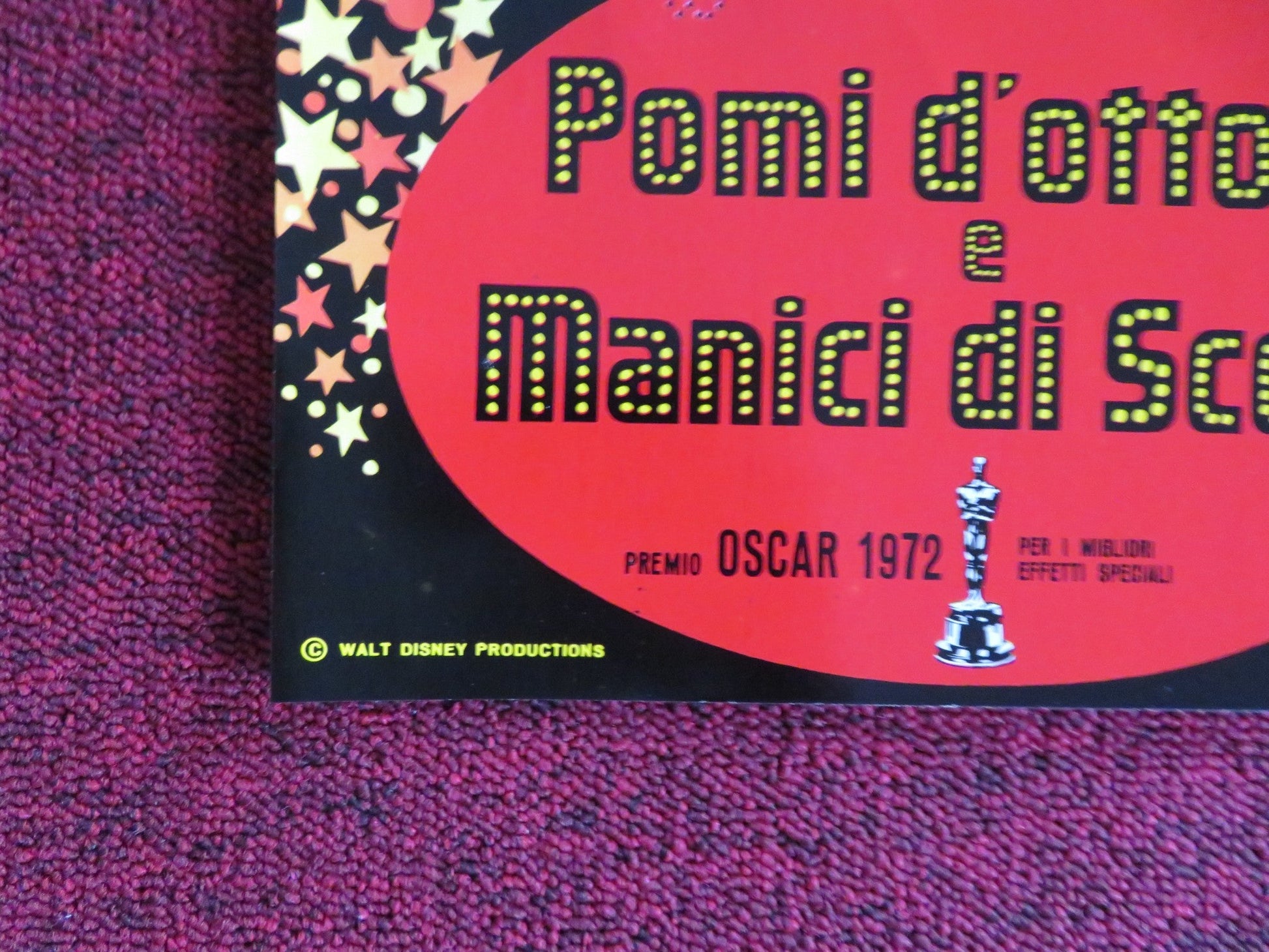 BEDKNOBS AND BROOMSTICKS - G ITALIAN FOTOBUSTA POSTER DISNEY A. LANSBURY 1972 Rendezvous Cinema Movie posters
