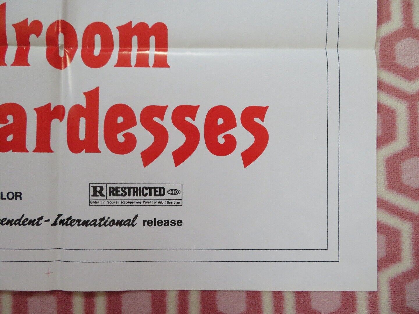 BEDROOM STEWARDESSES FOLDED US ONE SHEET POSTER ROLF OLSEN 1978 Movie posters