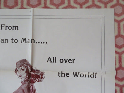 BEDROOM STEWARDESSES FOLDED US ONE SHEET POSTER ROLF OLSEN 1978 Movie posters