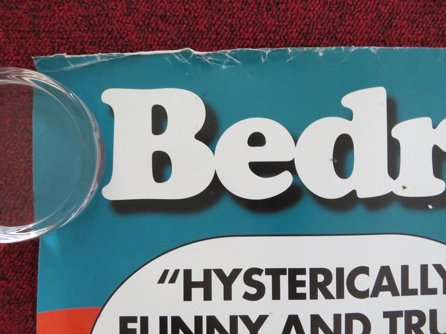 BEDROOMS & HALLWAYS UK QUAD (30"x 40") ROLLED POSTER KEVIN MCKIDD J. GRAHAM 1998 Rendezvous Cinema Movie posters