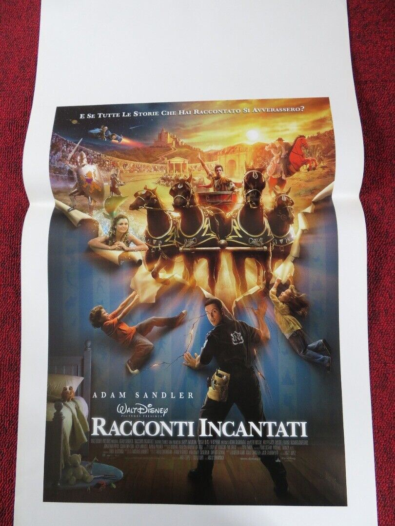 BEDTIME STORIES ITALIAN LOCANDINA (27.5"x13") POSTER DISNEY ADAM SANDLER 2008 Movie posters