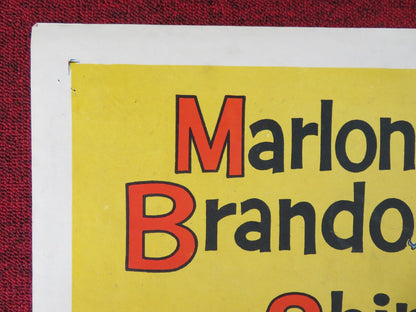 BEDTIME STORY FOLDED US ONE SHEET POSTER MARLON BRANDO DAVID NIVEN 1964 Rendezvous Cinema Movie posters