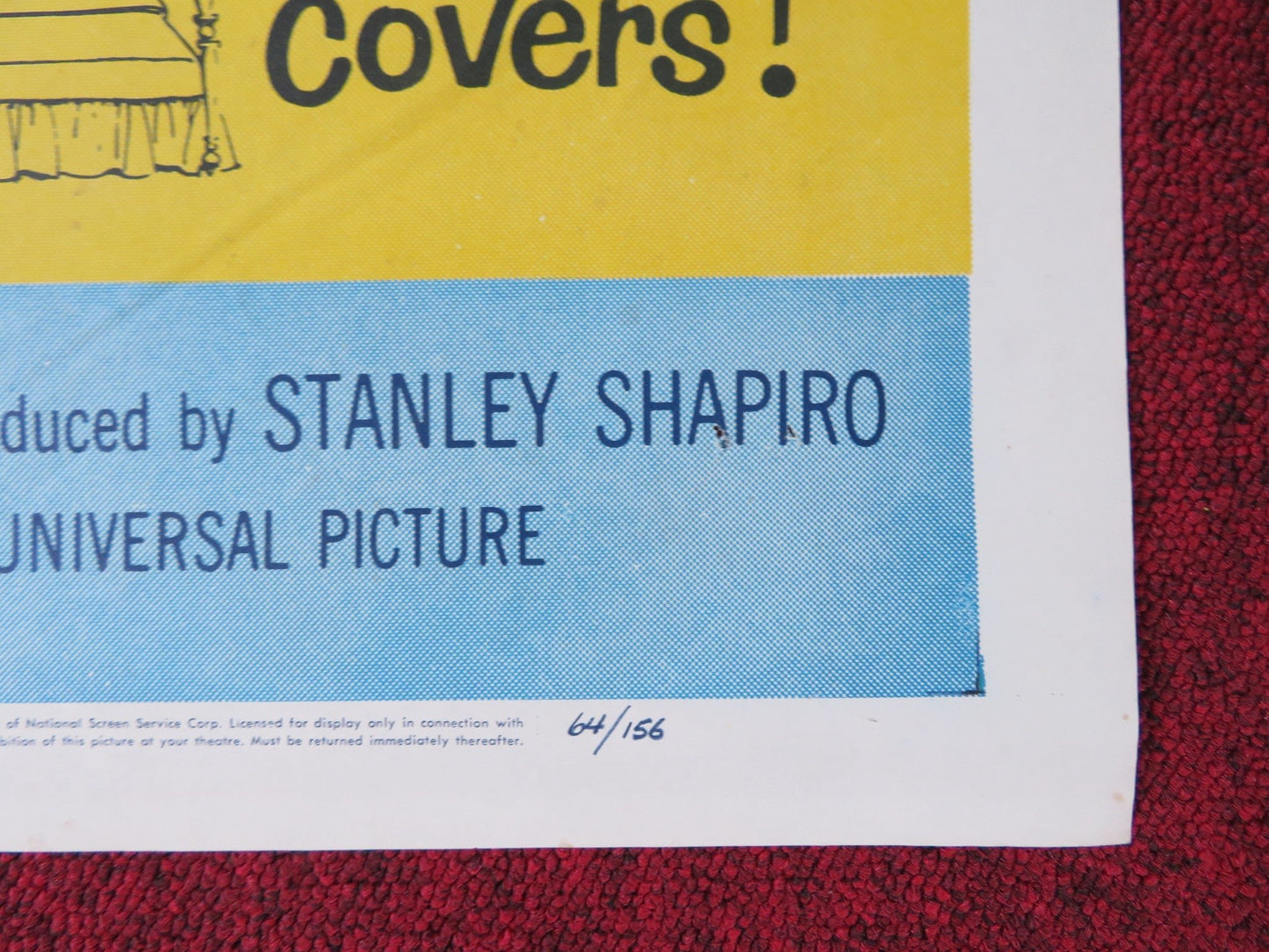 BEDTIME STORY FOLDED US ONE SHEET POSTER MARLON BRANDO DAVID NIVEN 1964 Rendezvous Cinema Movie posters