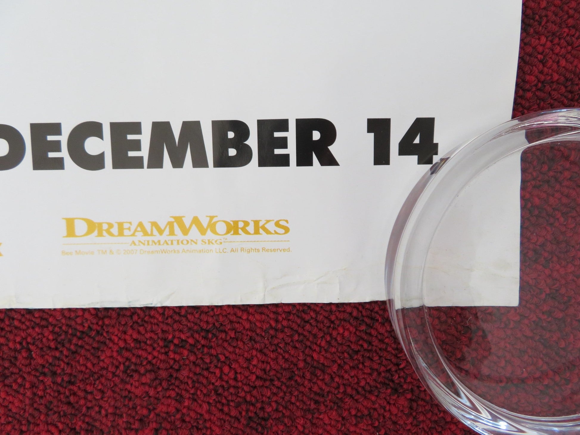 BEE MOVIE UK QUAD (30"x 40") ROLLED POSTER JERRY SEINFELD RENEE ZELLWEGER 2007 Rendezvous Cinema Movie posters