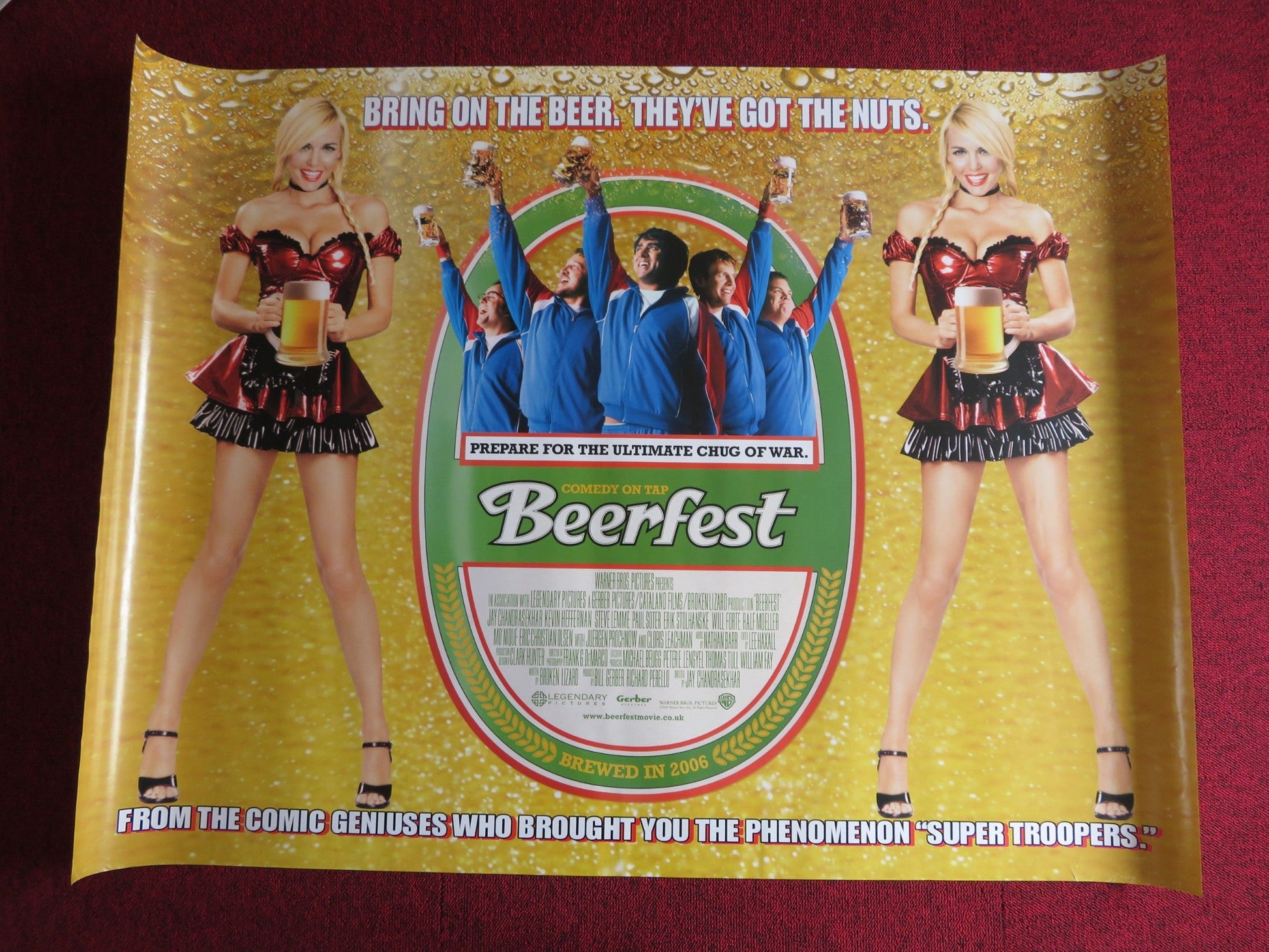 BEERFEST UK QUAD (30"x 40") ROLLED POSTER M.C. GAINEY PAUL SOTER 2006 Rendezvous Cinema Movie posters