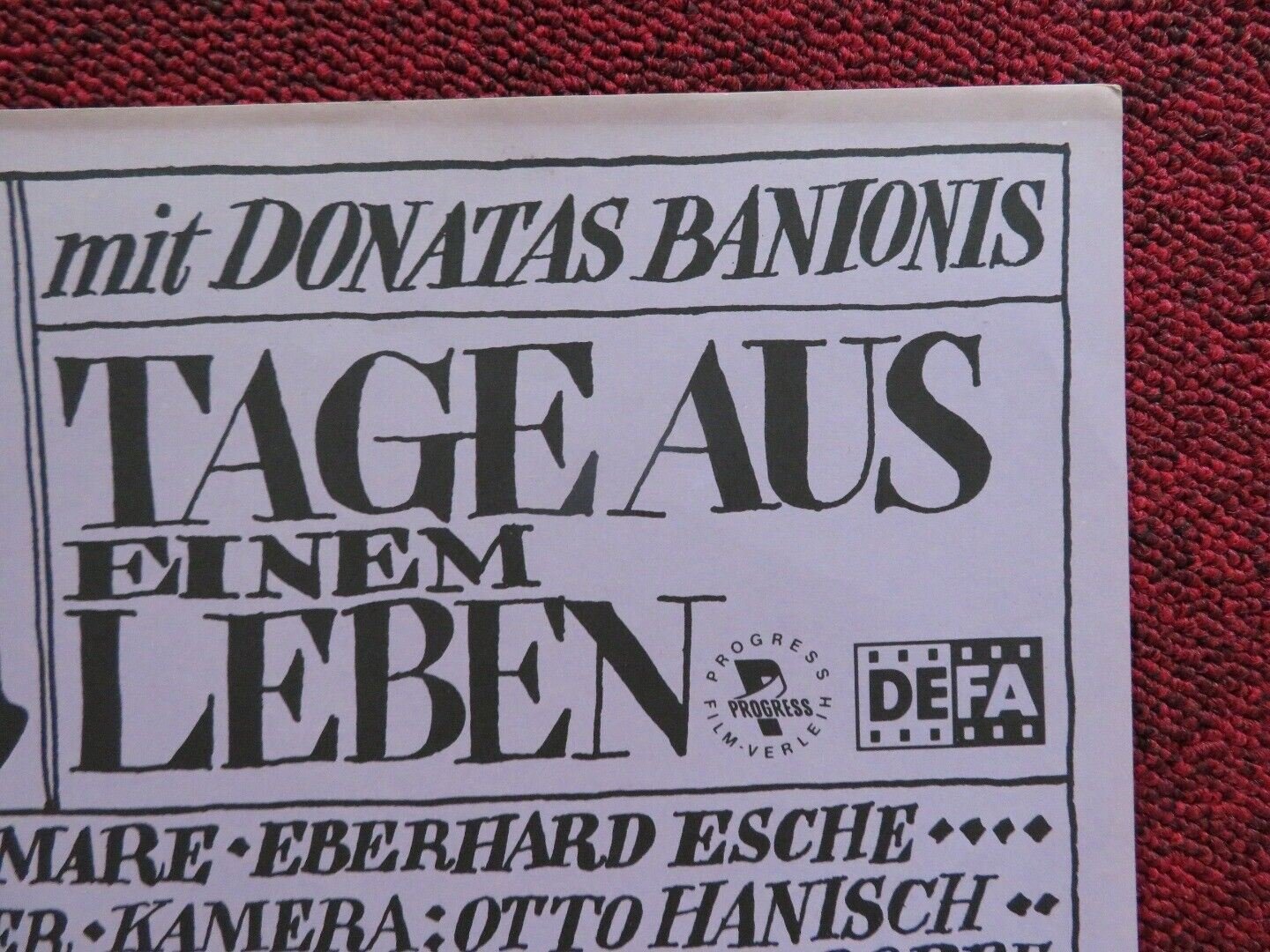 BEETHOVEN - DAYS IN A LIFE GERMAN A1 (33"x 23") POSTER DONATAS BANIONIS 1976 Movie posters