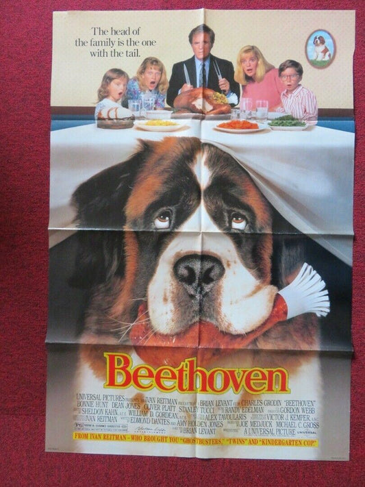 BEETHOVEN FOLDED US ONE SHEET POSTER CHARLES GRODIN 1992 Movie posters