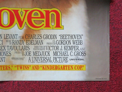 BEETHOVEN FOLDED US ONE SHEET POSTER CHARLES GRODIN 1992 Movie posters