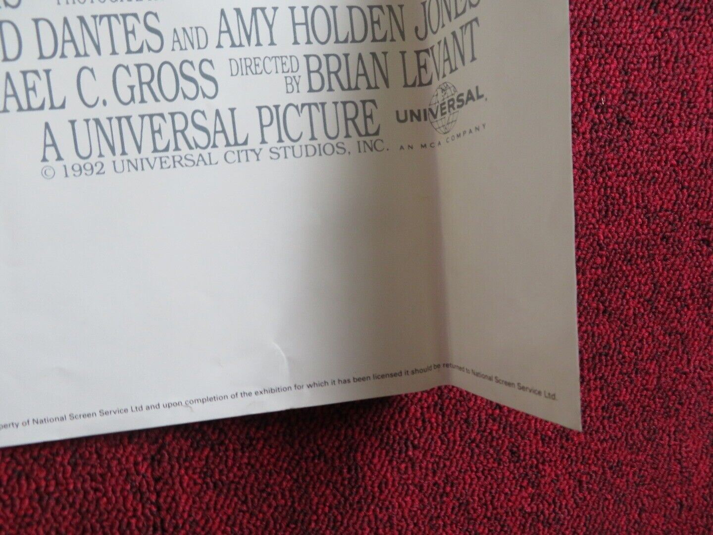 BEETHOVEN UK QUAD POSTER CHARLES GRODIN BONNIE HUNT 1992 Movie posters