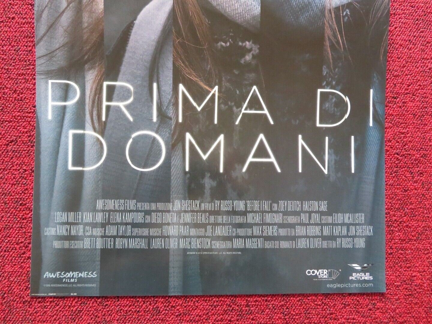 BEFORE I FALL / PRIMA DI DOMANI ITALIAN LOCANDINA (26.5"x12.5") POSTER 2016 - Rendezvous Cinema