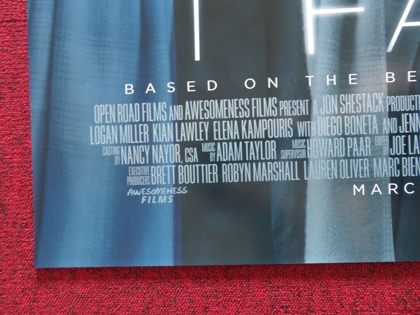BEFORE I FALL US ONE SHEET ROLLED POSTER ZOEY DEUTCH HALSTON SAGE 2017 - Rendezvous Cinema
