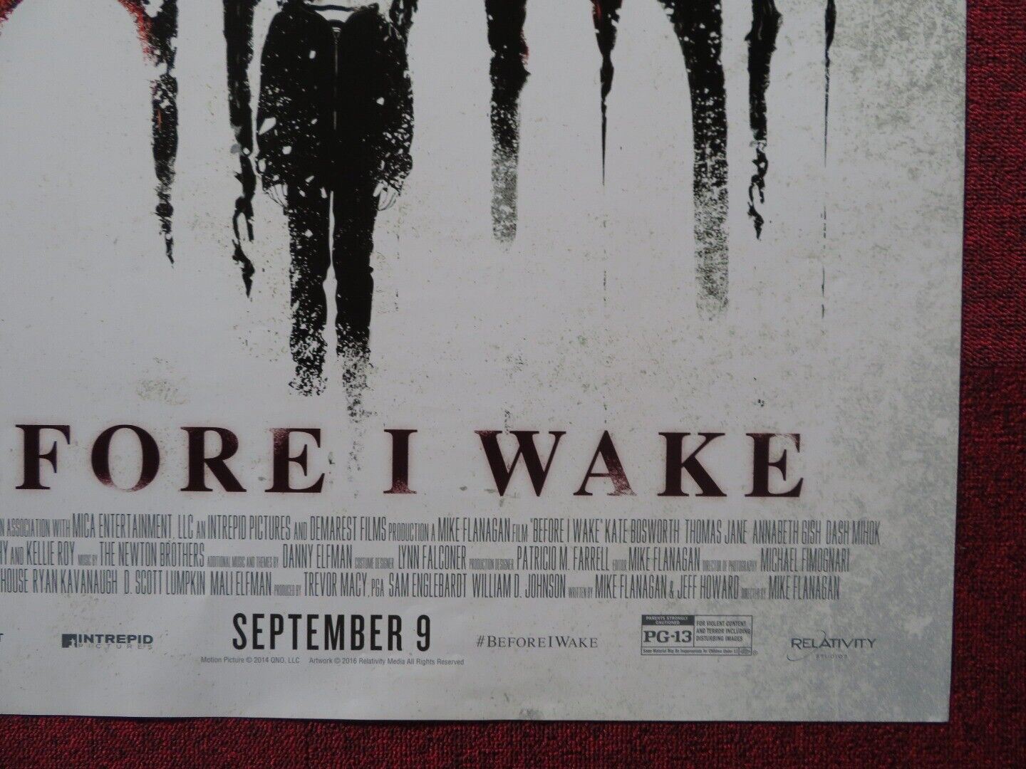 BEFORE I WAKE US ONE SHEET ROLLED POSTER KATE BOSWORTH THOMAS JANE 2016 Movie posters