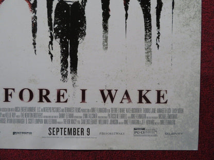BEFORE I WAKE US ONE SHEET ROLLED POSTER KATE BOSWORTH THOMAS JANE 2016 Movie posters