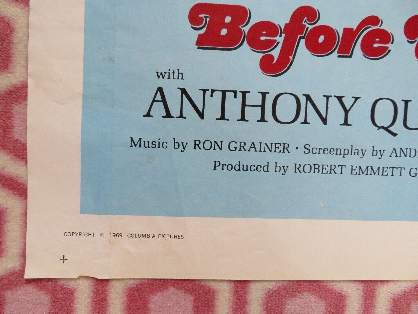 BEFORE WINTER COMES FOLDED US ONE SHEET POSTER ANTHONY QUAYLE 1969 Movie posters