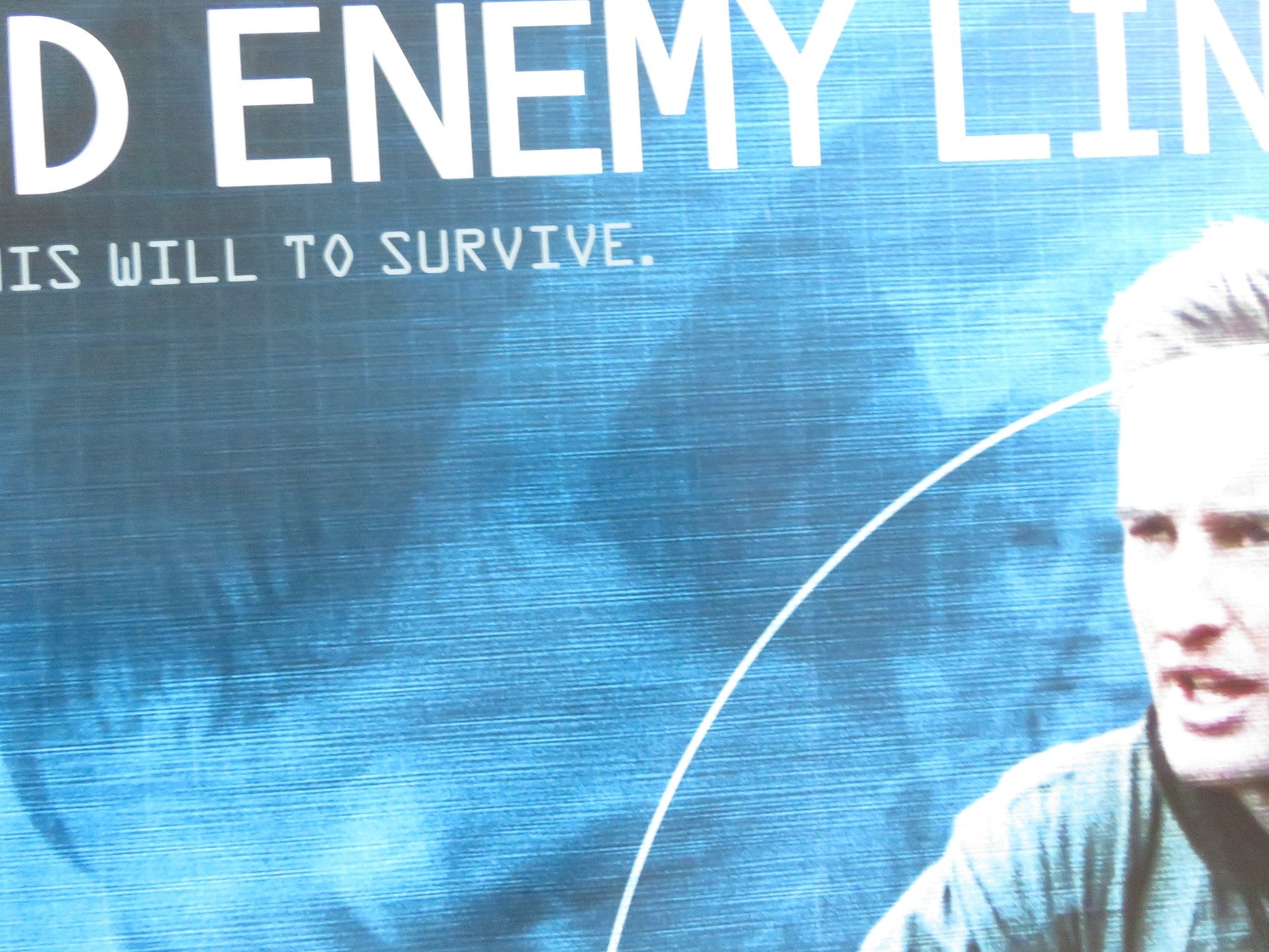 BEHIND ENEMY LINES US ONE SHEET ROLLED POSTER GENE HACKMAN OWEN WILSON 2001 Rendezvous Cinema Movie posters