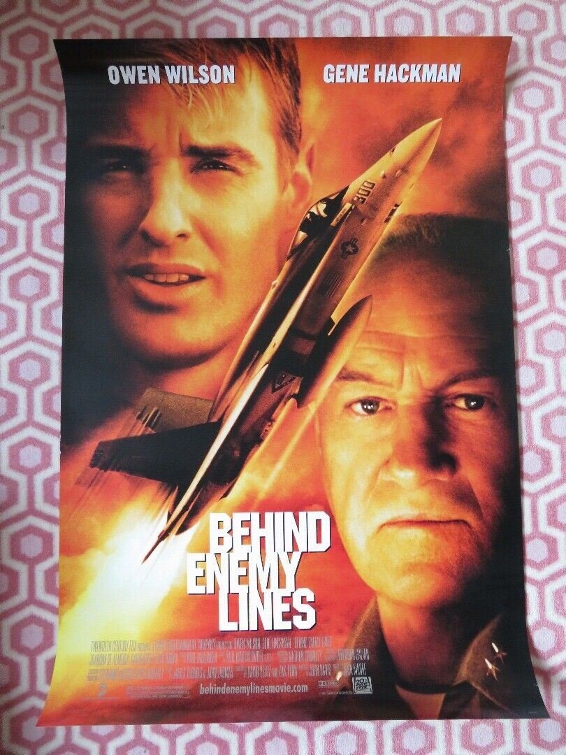 BEHIND ENEMY LINES VERSION B US ONE SHEET ROLLED POSTER OWEN WILSON 2001 Movie posters