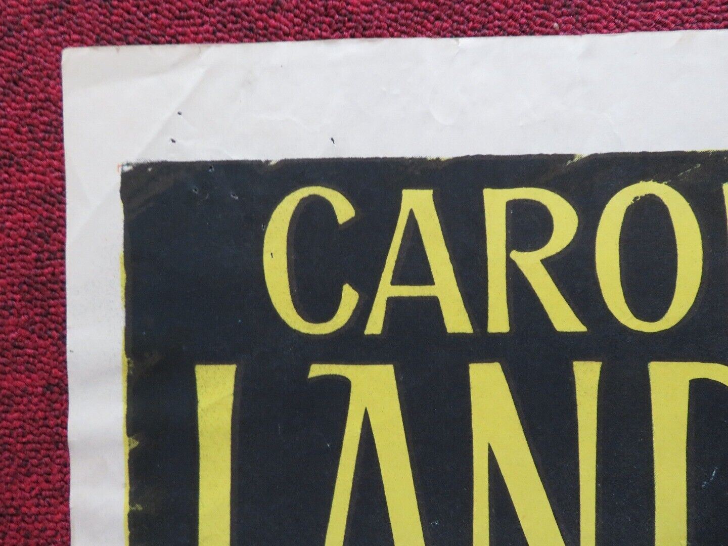 BEHIND GREEN LIGHTS FOLDED US ONE SHEET POSTER CAROLE LANDIS WILLIAM GARGAN '46 Movie posters