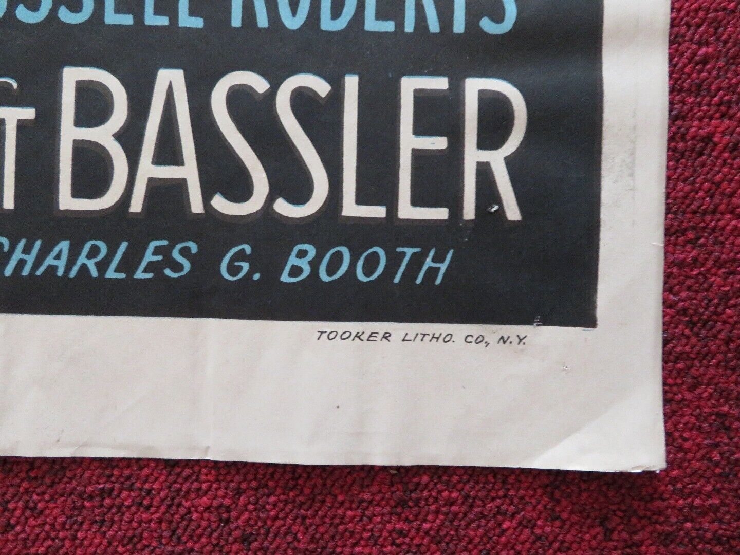 BEHIND GREEN LIGHTS FOLDED US ONE SHEET POSTER CAROLE LANDIS WILLIAM GARGAN '46 Movie posters