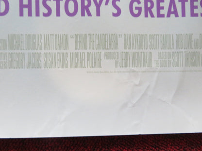 BEHIND THE CANDELABRA UK QUAD (30"x 40") ROLLED POSTER MICHAEL DOUGLAS 2013 Rendezvous Cinema Movie posters