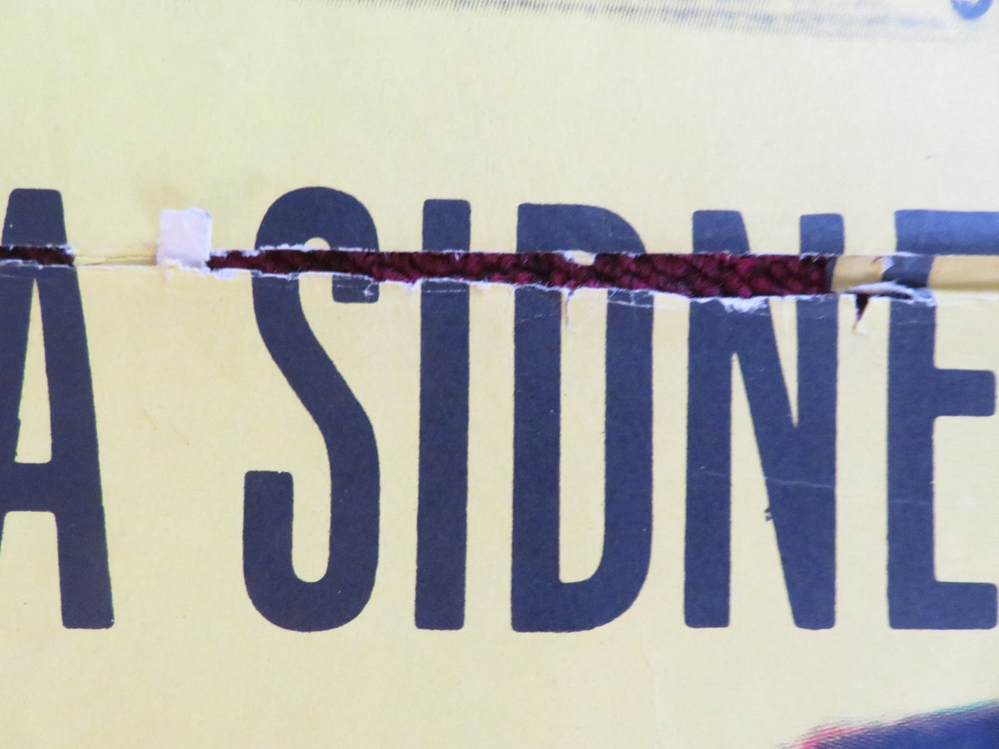 BEHIND THE HIGH WALL FOLDED US ONE SHEET POSTER TOM TULLY SYLVIA SIDNEY 1956 Rendezvous Cinema Movie posters