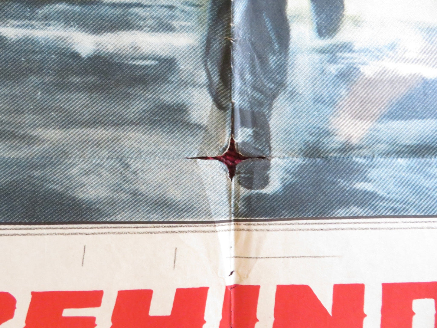 BEHIND THE HIGH WALL FOLDED US ONE SHEET POSTER TOM TULLY SYLVIA SIDNEY 1956 Rendezvous Cinema Movie posters