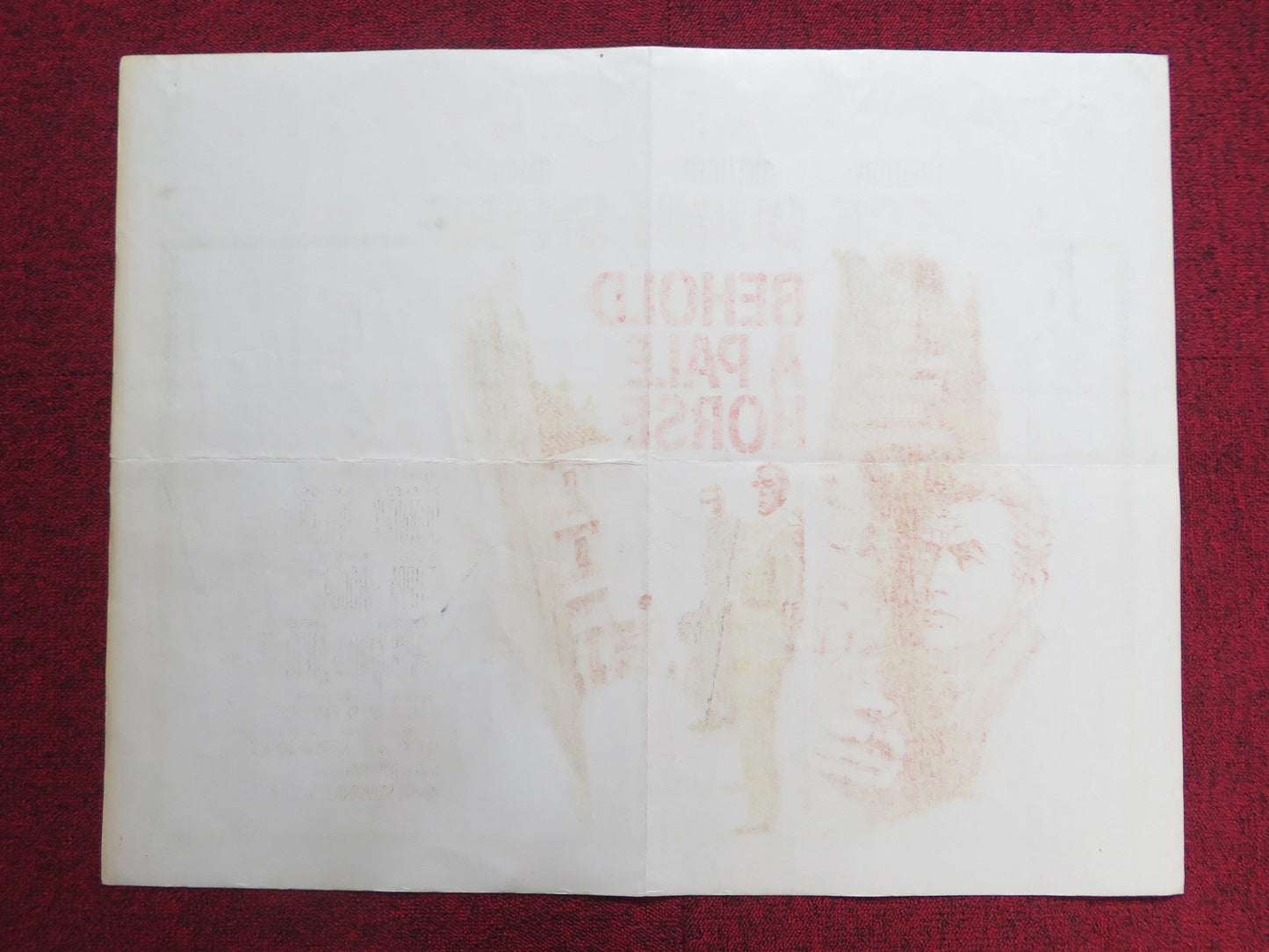 BEHOLD A PALE HORSE US HALF SHEET (22"x 28") POSTER GREGORY PECK QUINN 1964 Rendezvous Cinema Movie posters